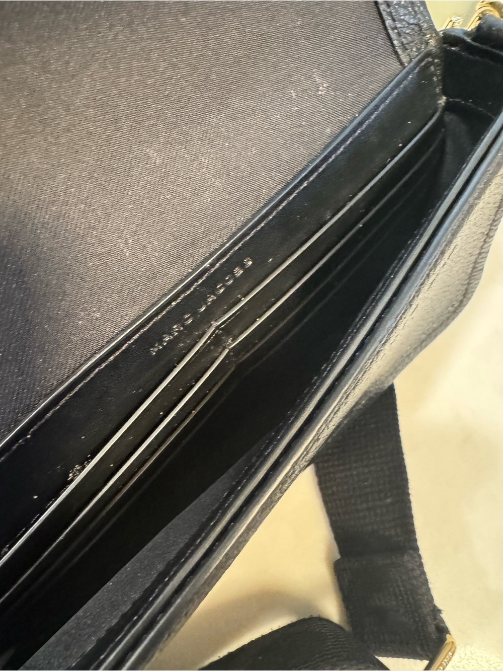 Marc Jacobs Black Pebbled Leather Belt Bag with Embossed 'THE MINI BAG' - Picture 4 of 6